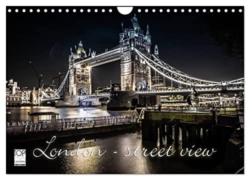 London - street view (Wandkalender 2025 DIN A4 quer), CALVENDO Monatskalender