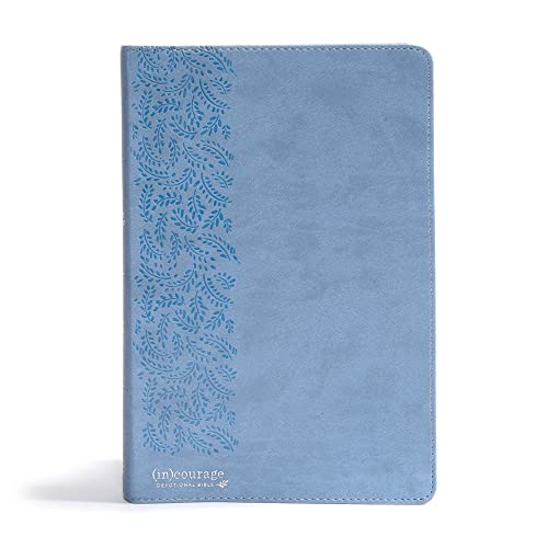 CSB (In)Courage Devotional Bible, Blue Leathertouch: Black Letter, Notetaking Space, Reading Plans, Easy-To-Read Font