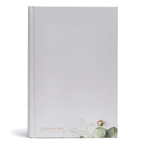 CSB (In)Courage Devotional Bible, Gray Hardcover: Black Letter, Notetaking Space, Reading Plans, Easy-To-Read Font
