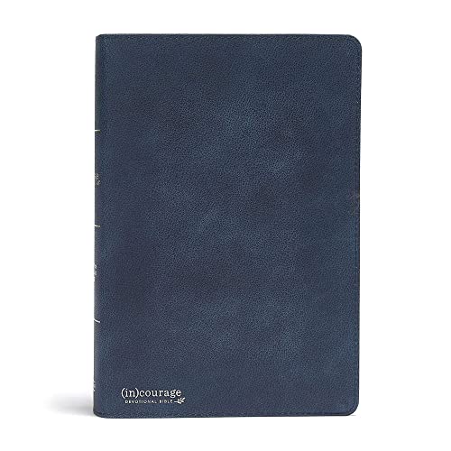 CSB (In)Courage Devotional Bible, Navy Genuine Leather