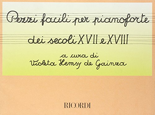 Pezzi Facili Dei Secoli Xvii E Xviii