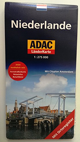 ADAC Länderkarte Niederlande 1:300.000: Registerheft: Legende, Citypläne, Ortsregister mit Postleitzahlen; Karte: Sehenswürdigkeiten, Natur- und Nationalparks, landschaftlich schöne Strecken ADAC Länderkarte Niederlande 1:300.000: Registerheft: Legende, Citypläne, Ortsregister mit Postleitzahlen; Karte: Sehenswürdigkeiten, Natur- und Nationalparks, landschaftlich schöne Strecken
