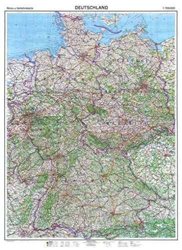 HISTORISCHE KARTE: DEUTSCHLAND 1961 (gerollt): Letzte Reise- und Verkehrskarte von Deutschland - die Karte entstand kurz vor der Grenzschließung und Mauerbau am 13. August 1961 HISTORISCHE KARTE: DEUTSCHLAND 1961 (gerollt): Letzte Reise- und Verkehrskarte von Deutschland - die Karte entstand kurz vor der Grenzschließung und Mauerbau am 13. August 1961 von Verlag Rockstuhl