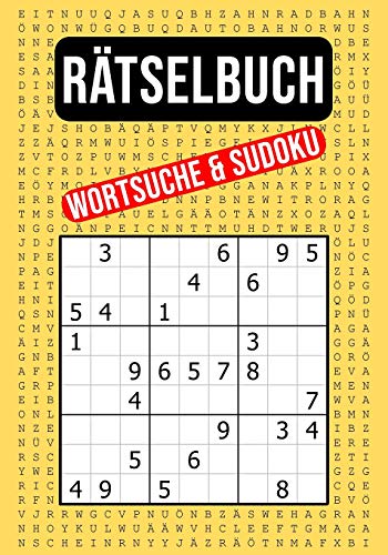 RÄTSELBUCH - Wortsuche & Sudoku: 55 XXL Wortsuchrätsel und 110 Sudoku Zahlenrätsel in einem Buch | Leicht bis Schwer | Gut erkennbare Schriftgröße
