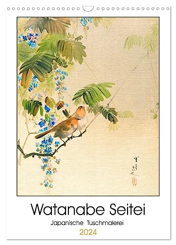 Watanabe Seitei - Japanische Tuschmalerei (Wandkalender 2024 DIN A3 hoch), CALVENDO Monatskalender