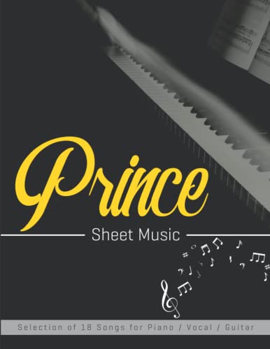 Prince Sheet Music Songbook: Selection of 18 Songs for Piano / Vocal / Guitar