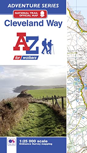 Cleveland Way National Trail Official Map: with Ordnance Survey mapping (A -Z Adventure Series)