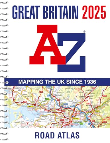 Great Britain A-Z Road Atlas 2025 (A4 Spiral)