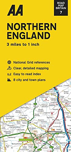 07 Northern England: Streetmap (Road Map Britain, 7, Band 7) von Automobil Association
