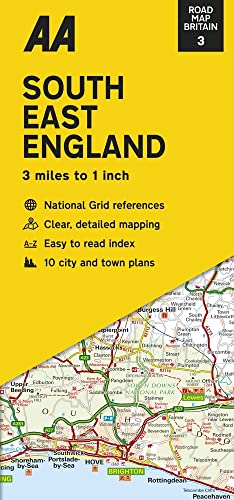 03 South East England: Streetmap (AA Road Map Britain, 3) von Automobil Association