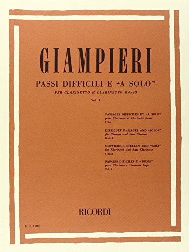 Passi Difficili E A Solo Di Opere Teatrali E (CLARINETTE) von Ricordi