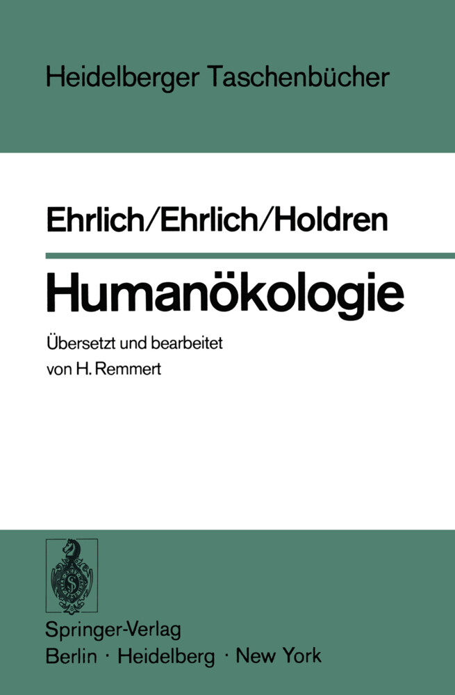 Humanökologie von Springer Berlin Heidelberg
