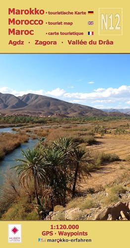 N12: Agdz - Zagora - Vallée du Drâa - 1:120.000 von Huber Kartographie