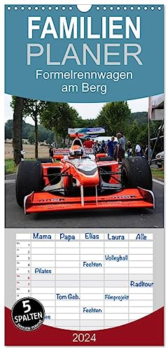 Familienplaner 2024 - Formelrennwagen am Berg mit 5 Spalten (Wandkalender, 21 cm x 45 cm) CALVENDO
