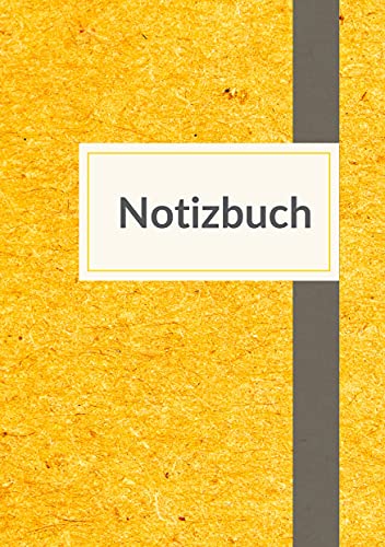 Notizbuch A5 blanko - 100 Seiten 90g/m² - Soft Cover Gelb - FSC Papier: Notebook A5 blanko