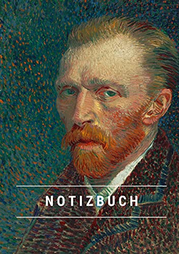 Notizbuch klein A5 Blanko - Notizheft 44 Seiten 90g/m² - Softcover Vincent van Gogh "Selbstporträt 1887" - FSC Papier: Notebook A5 Blanko weißes Papier Notizbuch klein A5 Blanko - Notizheft 44 Seiten 90g/m² - Softcover Vincent van Gogh "Selbstporträt 1887" - FSC Papier: Notebook A5 Blanko weißes Papier