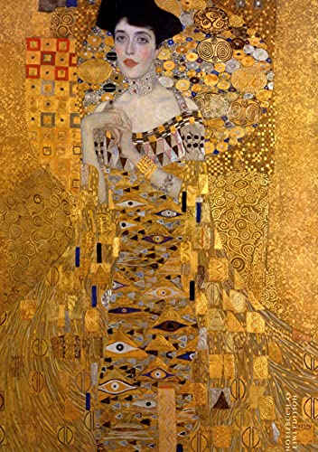Notizbuch schön gestaltet mit Leseband - A5 Hardcover blanko - Gustav Klimt "Adele Bloch-Bauer I" - 100 Seiten 90g/m² - FSC Papier: Notebook A5 - Jugendstil - Journal gebunden - Wiener Secession von LIWI Literatur- und Wissenschaftsverlag