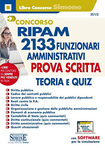 Concorso RIPAM 2133 funzionari amministrativi (Il libro concorso) von Edizioni Simone