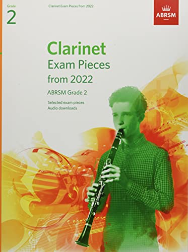 Clarinet Exam Pieces from 2022, ABRSM Grade 2: Selected from the syllabus from 2022. Score & Part, Audio Downloads (ABRSM Exam Pieces)