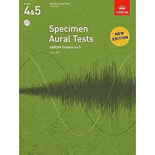 Specimen Aural Tests, Grades 4 & 5 with audio: new edition from 2011 (Specimen Aural Tests (ABRSM))