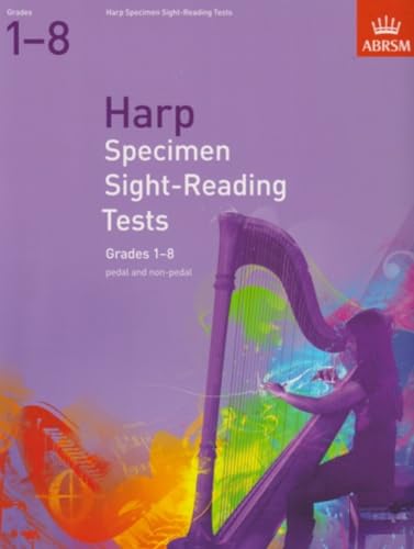 Specimen Sight-Reading Tests for Harp, Grades 1-8 (pedal and non-pedal) (ABRSM Sight-reading) von ABRSM