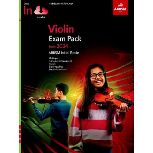 Violin Exam Pack from 2024, Initial Grade, Violin Part, Piano Accompaniment & Audio (ABRSM Exam Pieces) von Associated Board of the Royal Schools of Music