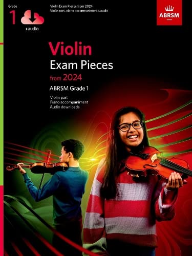 Violin Exam Pieces from 2024, ABRSM Grade 1, Violin Part, Piano Accompaniment & Audio (ABRSM Exam Pieces)