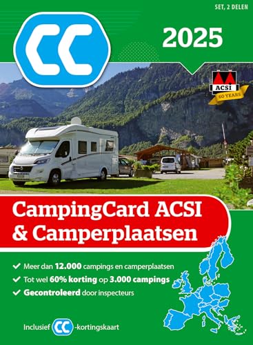 Campingcard ACSI & camperplaatsen 2025: set 2 delen (ACSI Campinggids) von ACSI. Publishing BV