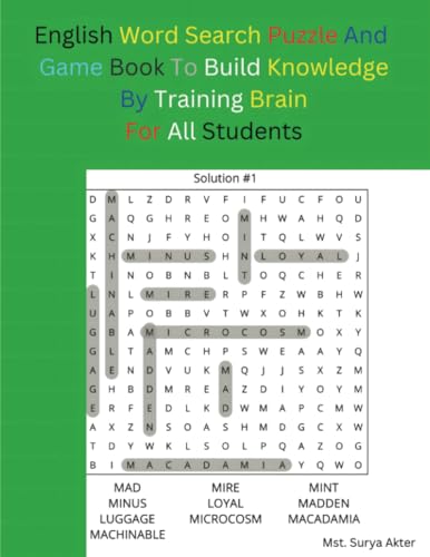 English Word Search Puzzle And Game Book To Build Knowledge By Training Brain For All Students von PublishDrive