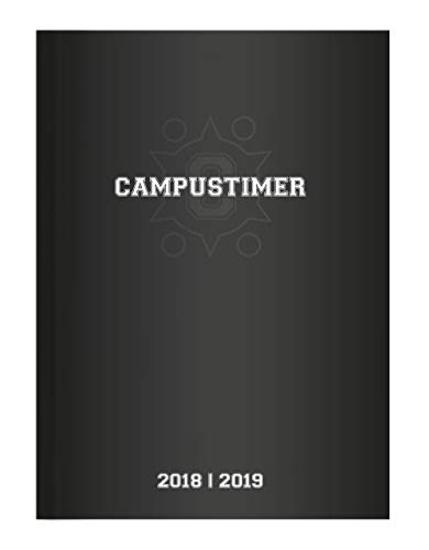 Campustimer Black - A5 Semesterplaner - Studentenkalender 2018/2019
