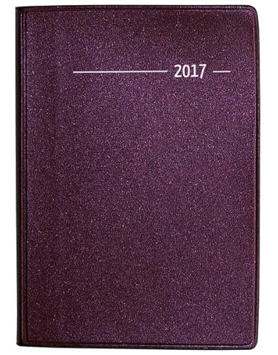 Taschenkalender Mini PVC Metallic rot 2017 - Terminkalender / Taschenplaner (8 x 11,5) - 1 Woche 2 Seiten - 144 Seiten von ALPHA EDITION