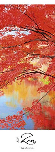 Zen 2020 - Streifenkalender XXL (25 x 69) - Natur - Wandkalender - Harmonie - Gleichgewicht - Bildkalender - Wandkalender von Alpha Edition