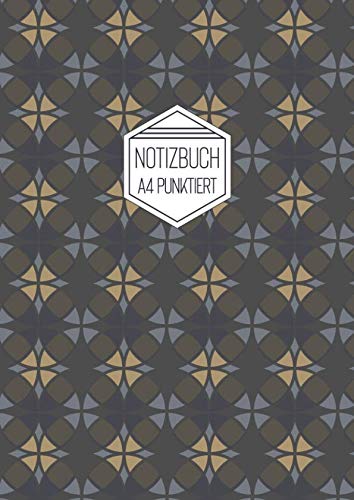 Notizbuch A4 Punktiert: Softcover Dunkelgrün Skandinavisches Design von Independently published