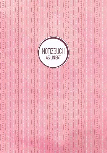 Notizbuch A5 Liniert: Softcover Matt Skandinavisches Muster Rosa