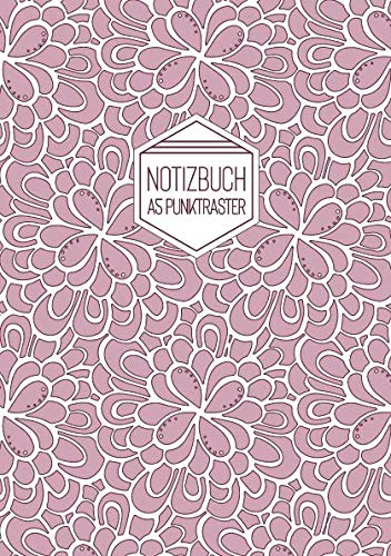 Notizbuch A5 Punktraster: Softcover Matt Florales Muster Rosa