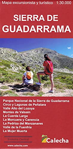 SIERRA DE GUADARRAMA. MAPA EXCURSIONISTA Y TURÍSTICO von Calecha Ediciones