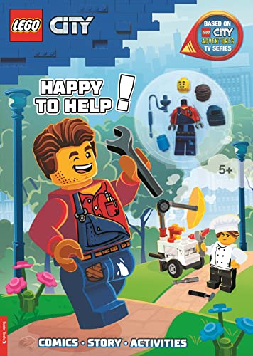 LEGO® City: Happy to Help! Activity Book (with Harl Hubbs minifigure) (LEGO® Minifigure Activity) von Michael O'Mara Publications