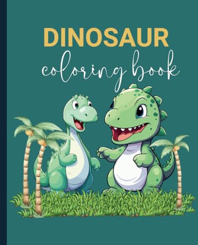 Dinosaur Coloring Book: Composition Size (7.5"x9.75") With Lined Blank Pages