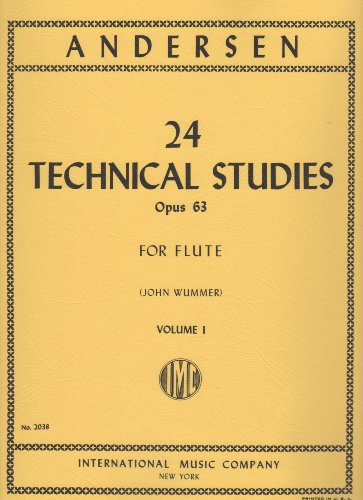 ANDERSEN - Estudios de Virtuosidad (24) Op.60 Vol.1 para Flauta (Wummer)