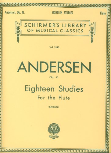 ANDERSEN - Pequeños Estudios (18) Op.41 para Flauta (Barrere)