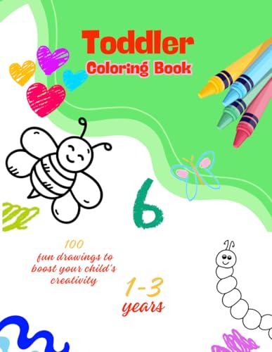 My Busy Day: A Coloring Book for Toddlers: A coloring book for toddlers aged 1–3, featuring 100 fun and simple illustrations of familiar objects, ... and learning. (COLORINGBOOKS, Band 1) von Independently published