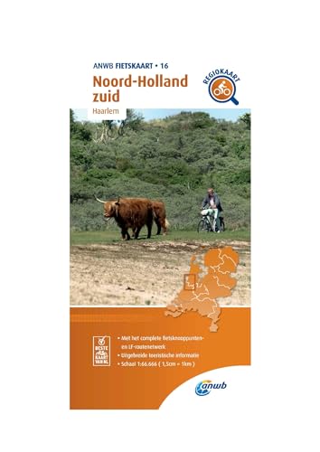 Noord-Holland zuid (Haarlem) 1 : 66 000: Fietskaart mit Radwegen (Fietskaarten, Band 16)