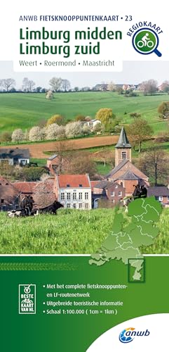 Limburg-midden Limburg zuid (Maastricht / Weert / Roermond) 1:100 000: Fietsknooppenuntenkaarten (Knooppuntkaarten, Band 23)