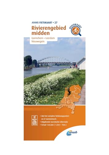 27 Rivierengebied midden (Gorinchen/Leerdam/Nieuwegein): Fietskaart mit Radwegen (Fietskaarten, Band 27) von ANWB