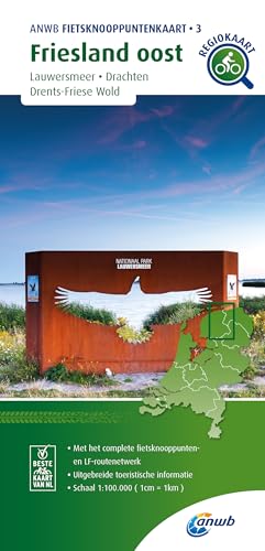 3 Friesland-Oost (Lauwersmeer / Drachten / Drents-Friese Wold): Fietsknooppenuntenkaarten (Knooppuntkaarten, Band 3)