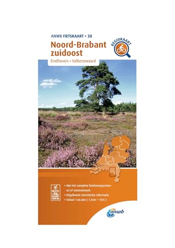 38 Noord-Brabant zuidoost (Eindhoven / Valkenswaard); .: Fietskaart mit Radwegen (Fietskaarten, Band 38) von ANWB