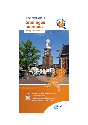 4 Groningen noordoost (Delfzijl/Winschoten): Fietskaart mit Radwegen (Fietskaarten, Band 4)