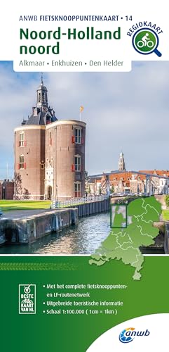 Noord-Holland noord (Alkmaar / Enkhuizen / Den Helder) 1:100 000: Fietsknooppenuntenkaarten (Knooppuntkaarten, Band 14)