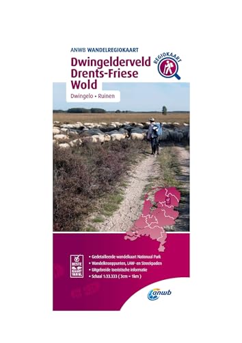 Dwingelderveld Drents - Friese Wold (Dwingelo / Ruinen); .: Wandelregiokaart (Wandelregiokaarten) von ANWB