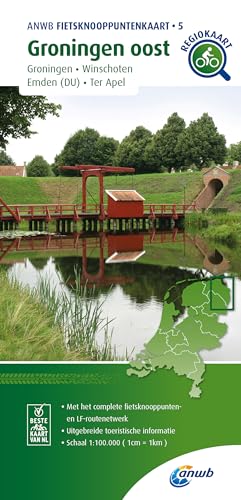 Groningen oost (Groningen / Winschoten / Emden (DU) / Ter Apel) 1:100 000: Fietsknooppenuntenkaarten 1:100000 (Knooppuntkaarten, Band 5)